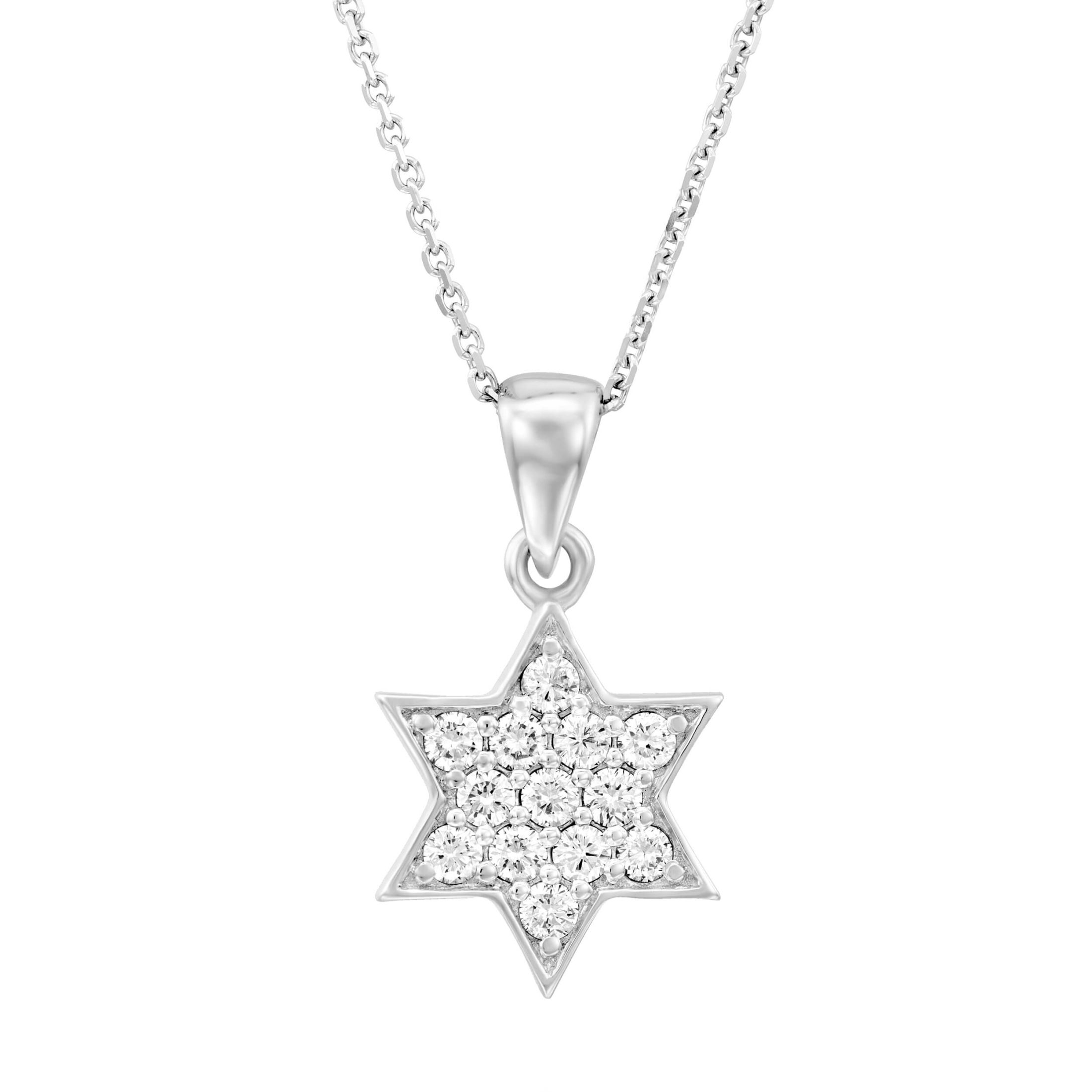 Star of David Diamond Pendant - DIAMOND 