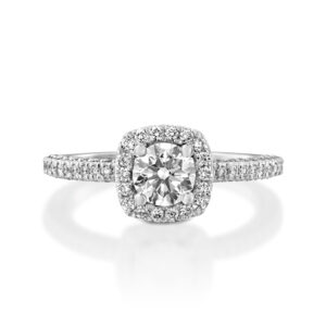 Prestigious Halo Diamond Ring- CARMEL