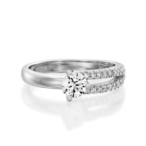 טבעת אירוסין אסימטרית מיוחדת RIHANNA