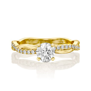 Split Shank Lab Diamond Engagement Ring - NEFERTITI