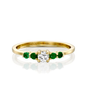 Diamond and Emerald Ring