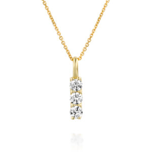 תליון שלושה יהלומים 1.50ct