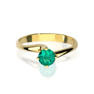טבעת אבן חן אמרלד DANITA