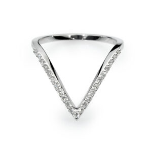 טבעת יהלומים V