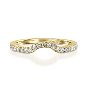 Curved Half Eternity Diamond Ring 0.21ct