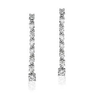 Long Diamond Earrings