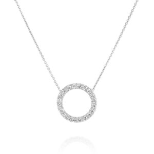 שרשרת מעגל יהלומים 0.55ct