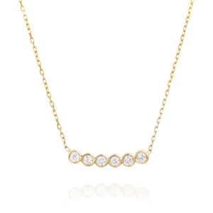 שרשרת יהלומים כוסות בשורה 0.42ct