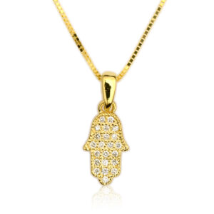 תליון חמסה יהלומים