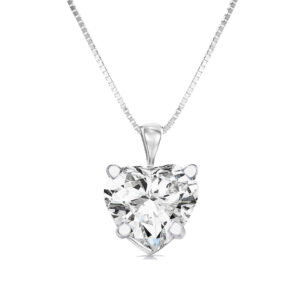 תליון יהלום לב קלאסי 0.40ct