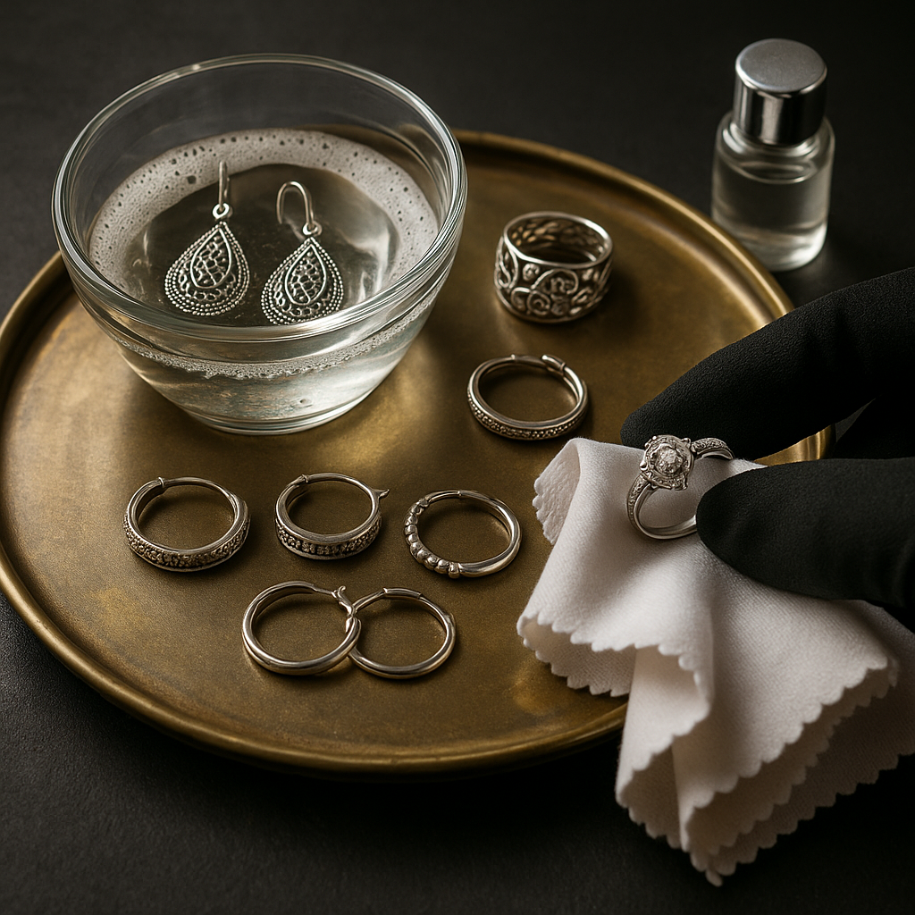 איך לנקות תכשיטי כסף