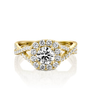 טבעת אירוסין 1 קראט מעוצבת DELICIA