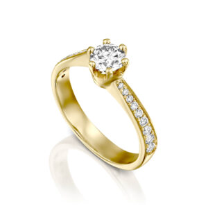 טבעת אירוסין טוויסט אופנתית ADR-00363-3