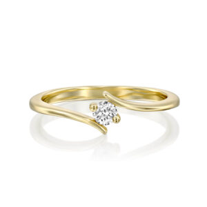 Delicate Twist Engagement Ring - TALIA