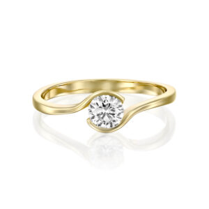 Smooth Twist Engagement Ring PEYTON