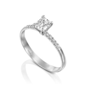 טבעת אירוסין יהלום אמרלד ADR-00586-3