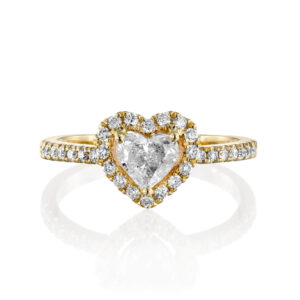 טבעת יהלום לב HILA