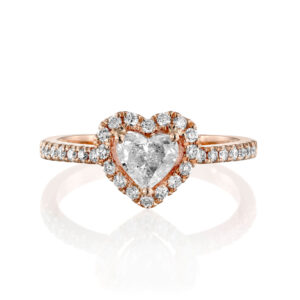 Heart Shaped Diamond Engagemet Ring - HILA