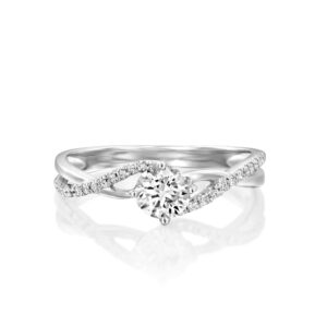 Fashionable And Delicate Engagement Ring - BERNICE