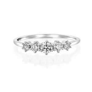 Delicate Diamond Engagement Ring