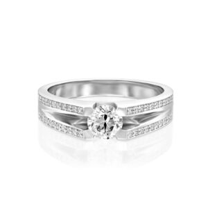 טבעת אירוסין 1 קראט אלגנטית BRIGIDA