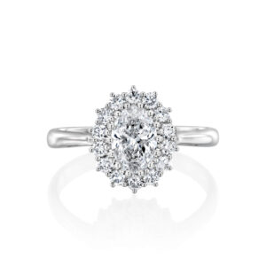 Vintage 1.00 Carat Oval Diamond Ring  ANGELA