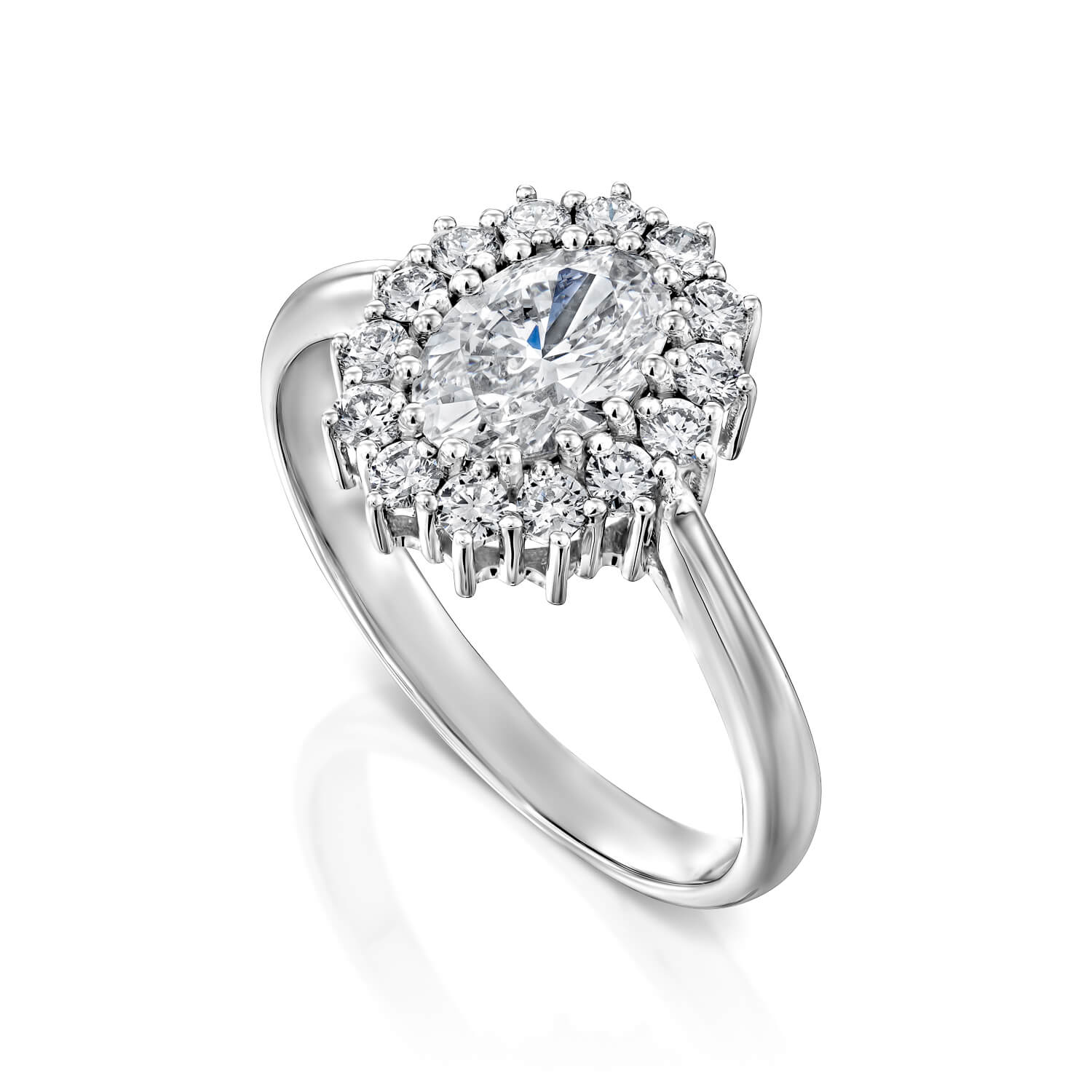 טבעת יהלום בעיצוב וינטג’י עם כתר של יהלומים ADR-00668-2-6