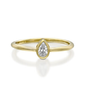 טבעת יהלום טיפה עדינה LIGHT 0.20ct