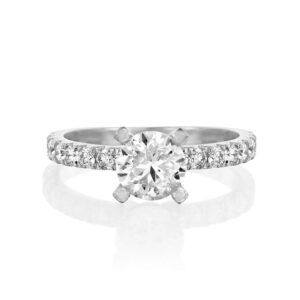 טבעת אירוסין יהלום 1 קראט יוקרתית