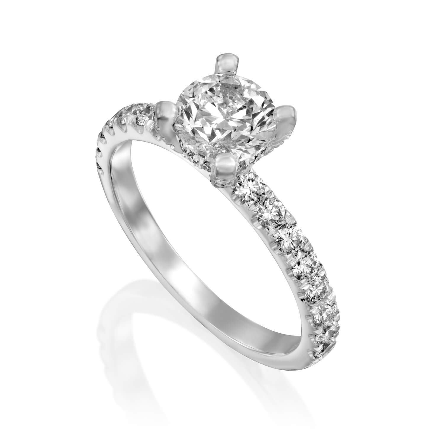 טבעת יהלומים 1 קראט מיוחדת ויוקרתית ADR-00726-1-6