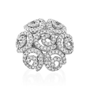 טבעת יהלומים מעבדה ארט נובו מעוצבת