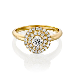 Double Halo Diamond Engagement Ring - BANGKOK