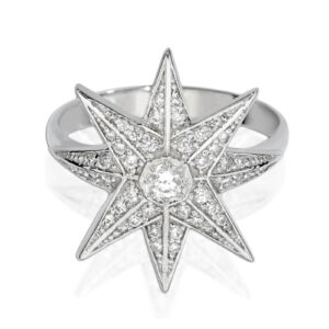טבעת יהלומים  OCTAGON STAR