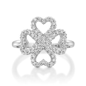 טבעת יהלומים לבבות HARMONY