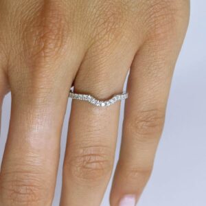 טבעת יהלומים מותאמת לטבעת אירוסין FELICY ADR-00543-8