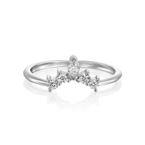 טבעת יהלומים כתר יהלום מרקיז