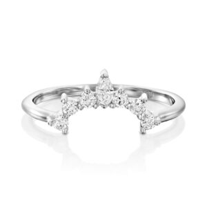 טבעת יהלומים כתר מרקיז שבעה יהלומים