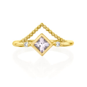 טבעת מורגנייט אופנתית