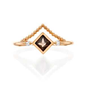 טבעת סמוקינג קוורץ אופנתית