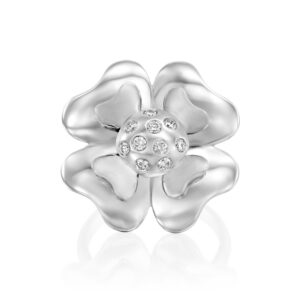 טבעת יהלומים פרח גדולה  KARMEN