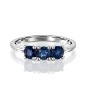 טבעת ספירים שלושה SAFA