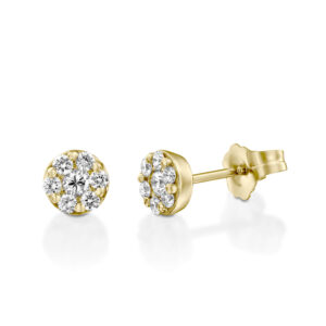 Flower Diamond Earrings 0.26ct