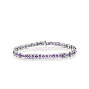 Purple Amethyst Tennis Bracelet