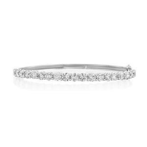 צמיד יהלומים גדולים קשיח יוקרתי