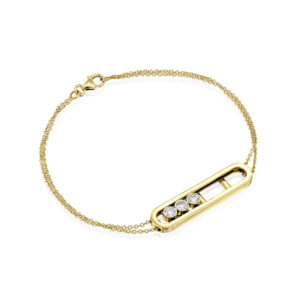 צמיד יהלומים נעים