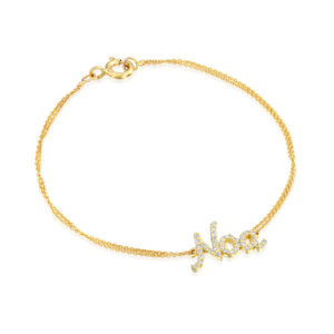 Diamond Name Bracelet (3-4 Letters)