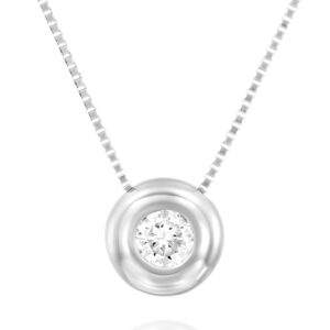 Donut Diamond Necklace 0.20ct