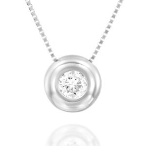 שרשרת יהלום סופגניה 0.30ct