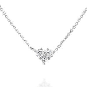 שרשרת יהלומים לב עדינה ומהממת