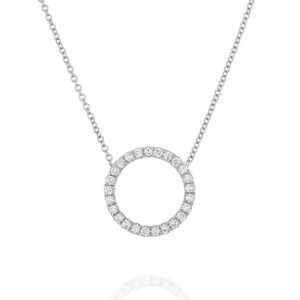 שרשרת מעגל יהלומים 0.37ct